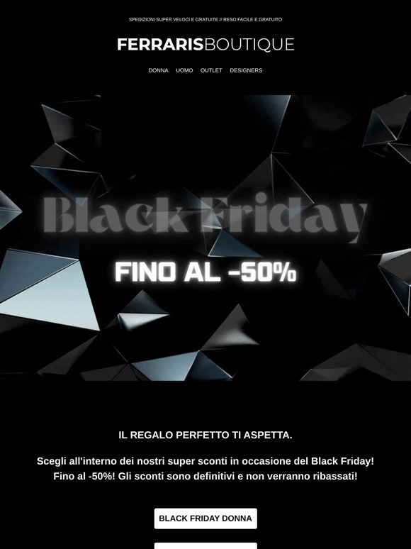 BLACK WEEK=REGALO PERFETTO 🎁