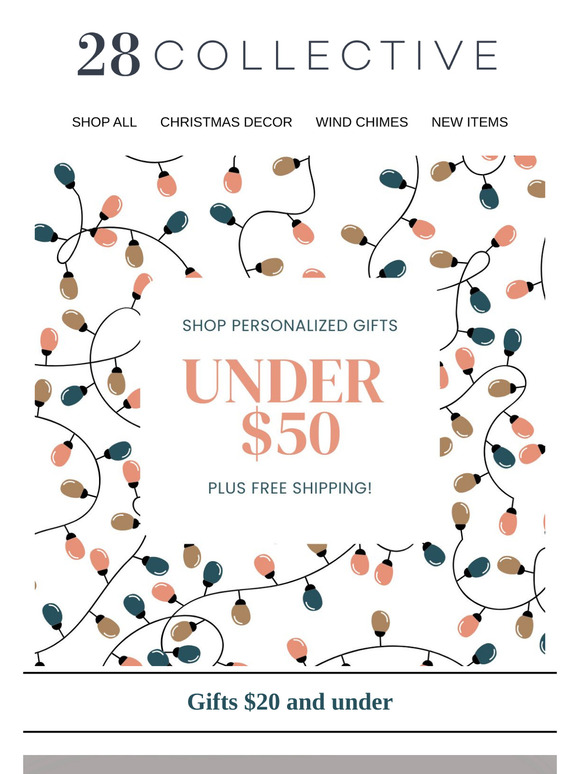 Personalized Gifts Under $50 – Plus Free Shipping!