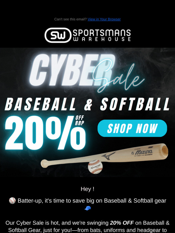 ⚾ Swing Into Cyber Sale Savings Today!