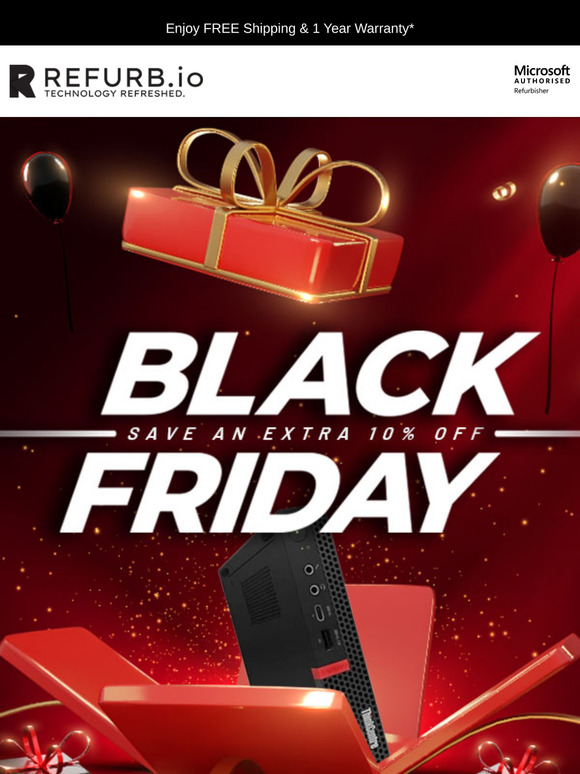 EXTRA 10% OFF Refurbished Tech 🏷️ 📣