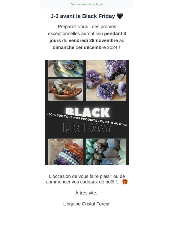 J-3 avant le Black Friday