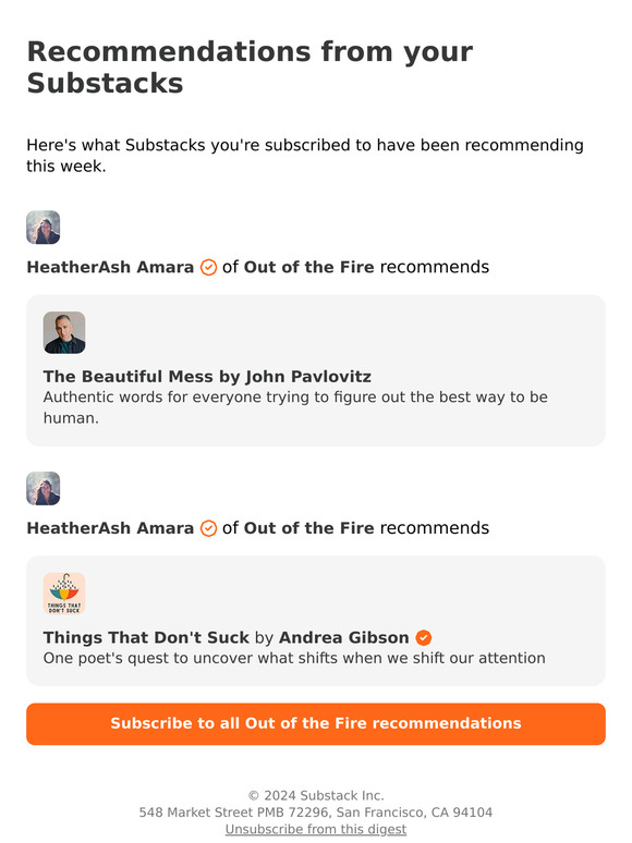 Recommendations from your Substacks