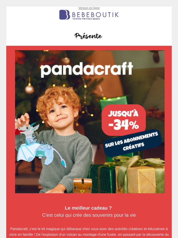 PANDACRAFT débarque chez vous 🚀 jusqu'à -34%