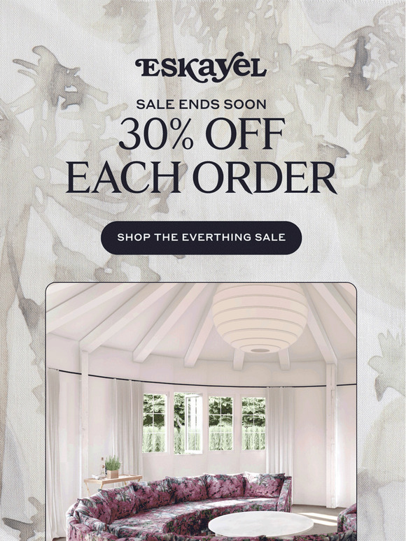 Get 30% off EVERYTHING through Saturday