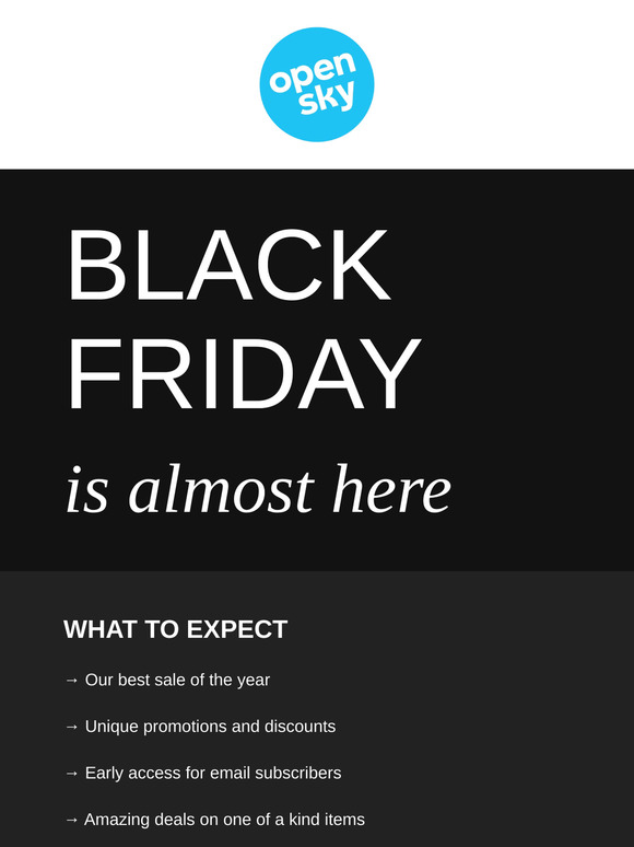 Black Friday is almost here!