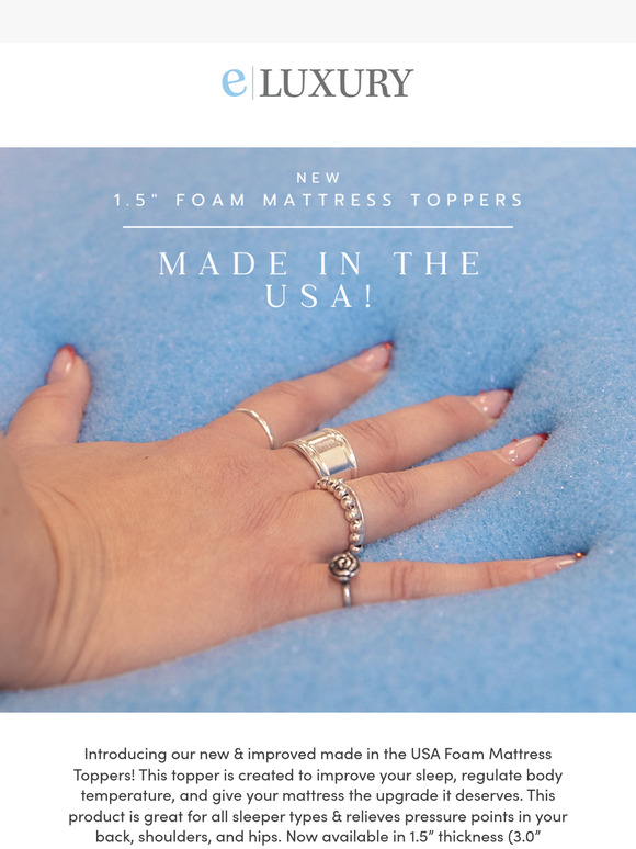 NEW MADE IN THE USA FOAM MATTRESS TOPPERS💥