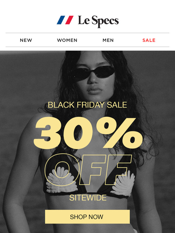 30% OFF SITEWIDE /// Black Friday Sale