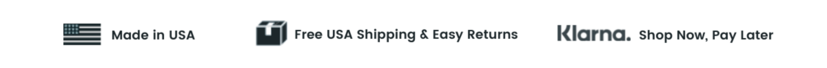 Made in USA, Free USA/UK Shipping & Returns, Shop Now Pay Later