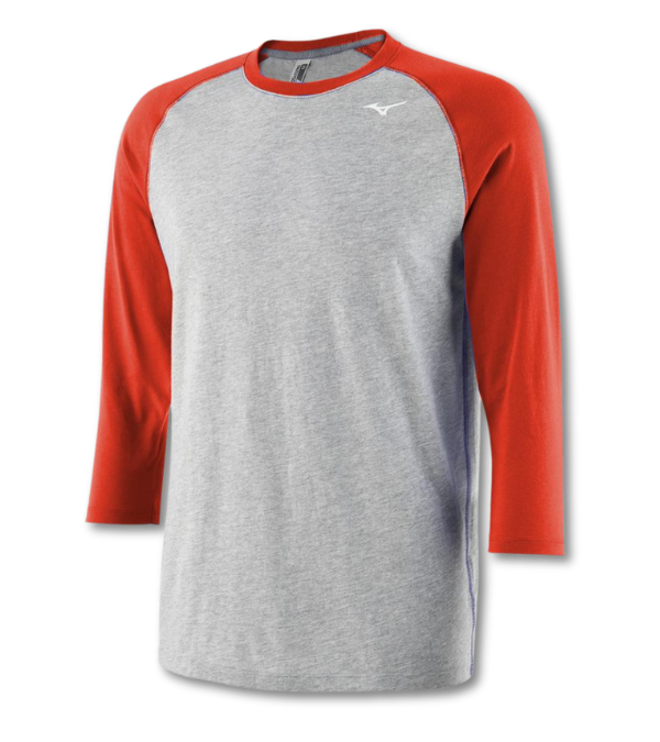 Men's Mizuno 3/4 Baseball Practice Tee