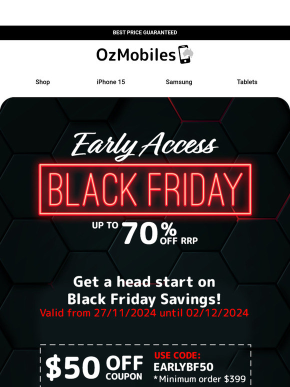 Black Friday Early Access Code Inside 🖤 Don't Wait Further🤫