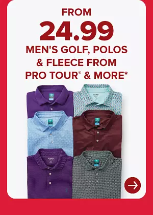 Men's polo shirts in different colors. From 24.99 men's golf, polos and fleece from Pro Tour and more.