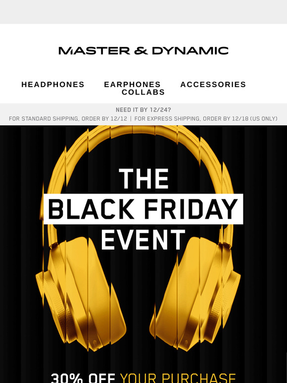 30% OFF SITEWIDE: Black Friday Is Here