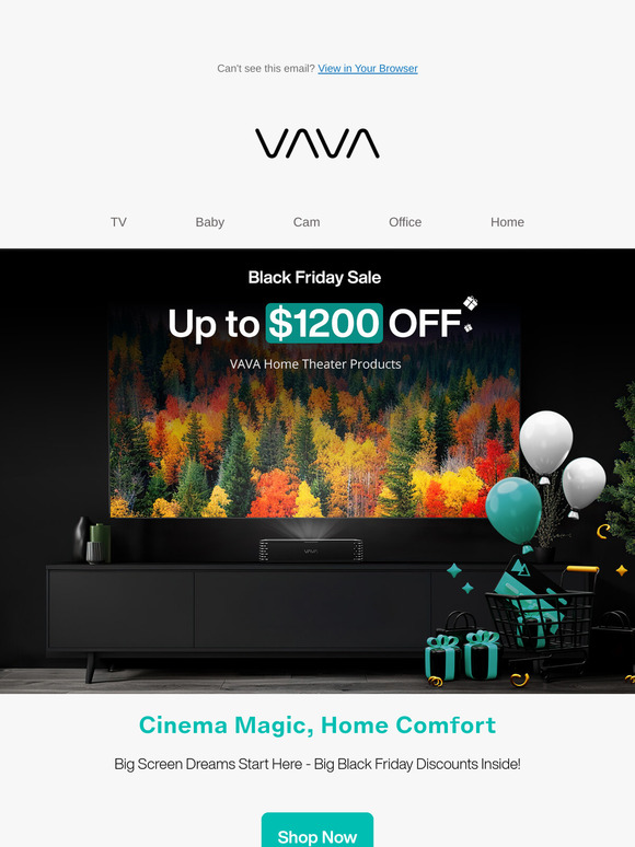 📺Up to 25% OFF: VAVA Home Theater Black Friday Sale