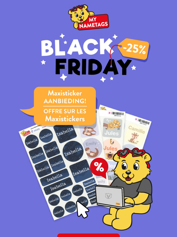 Maxistickers Black Friday Aanbieding! | Offre Black Friday Maxistickers !