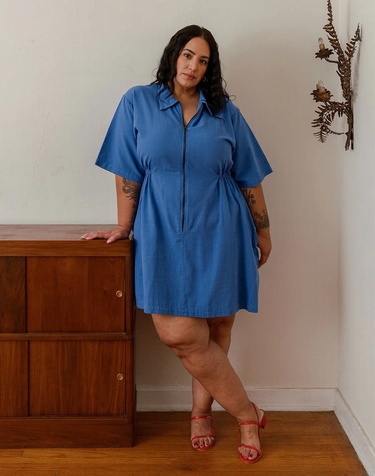 Image of Noble Adult Utility Dress in French Blue
