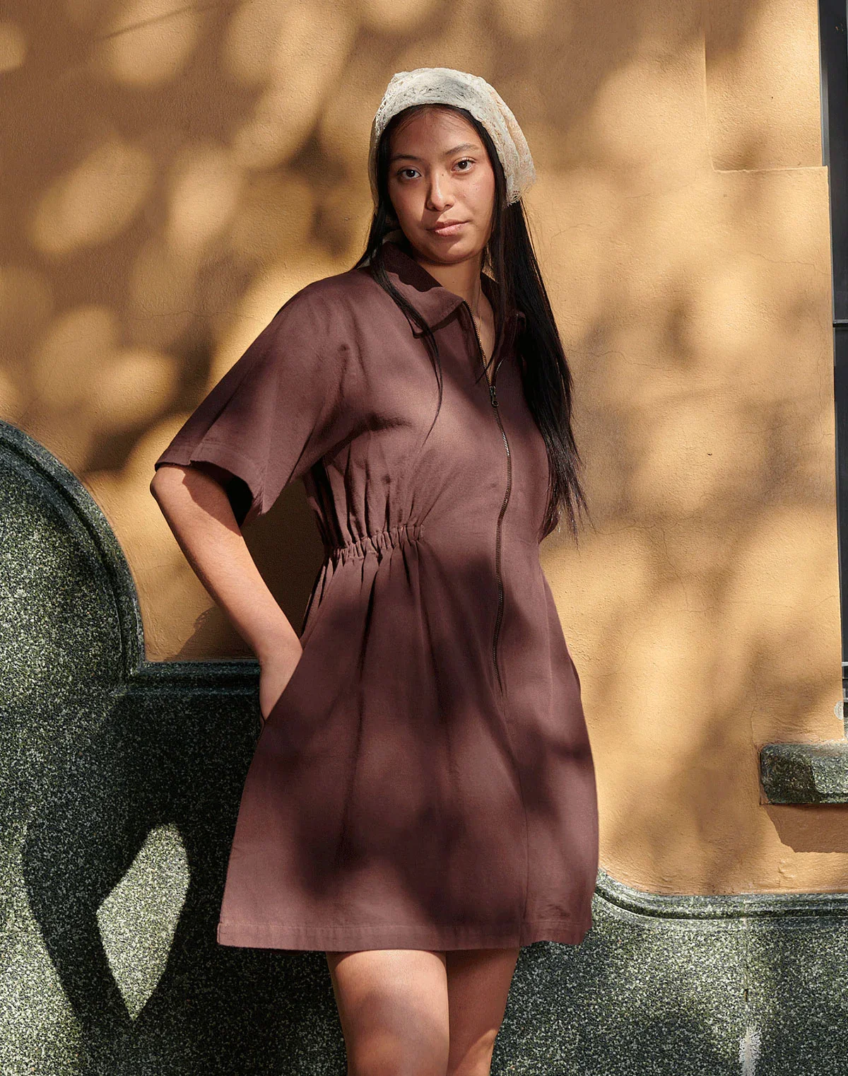 Image of Noble Adult Utility Dress in Chocolate
