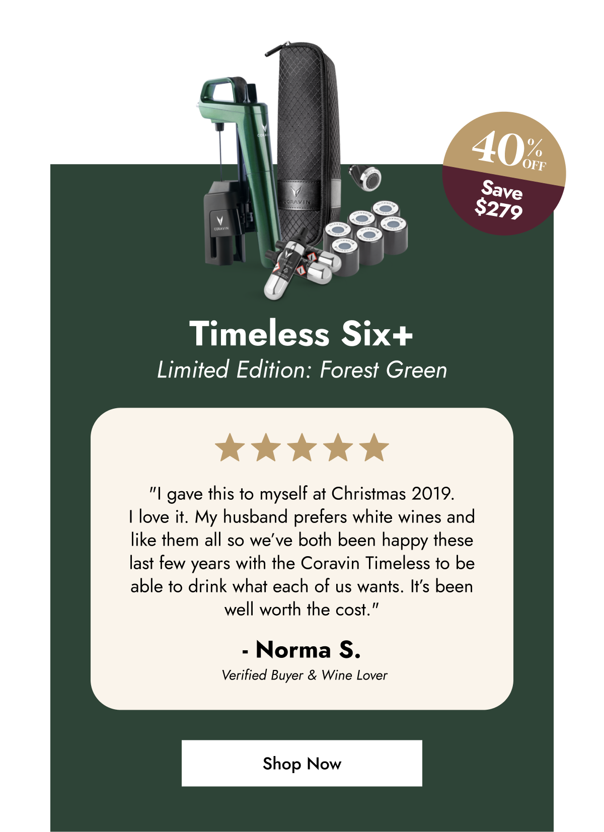 40% Off | Timeless Six+ | Shop Now
