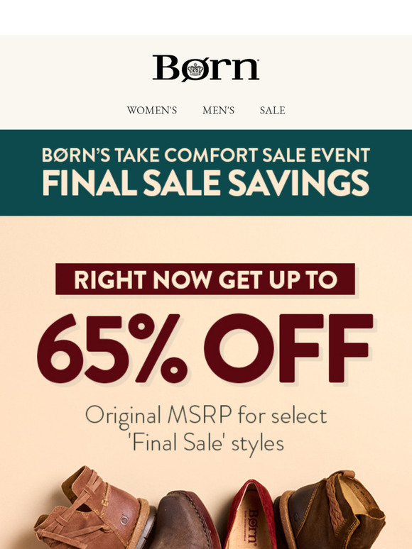 🏷️ SAVE up to 65% on select Final Sale Styles!