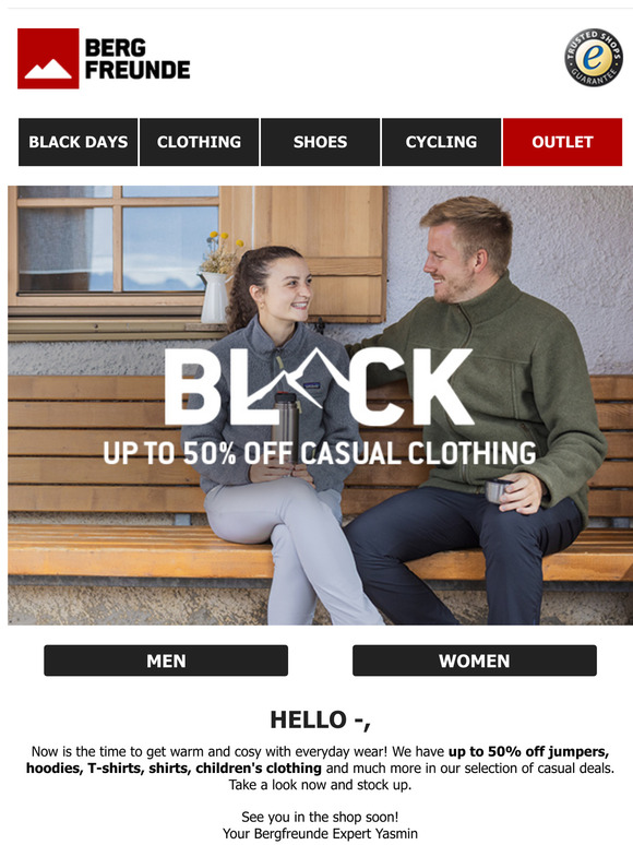 🏴 Up to 50% off CASUAL DEALS | Black Outdoor Days