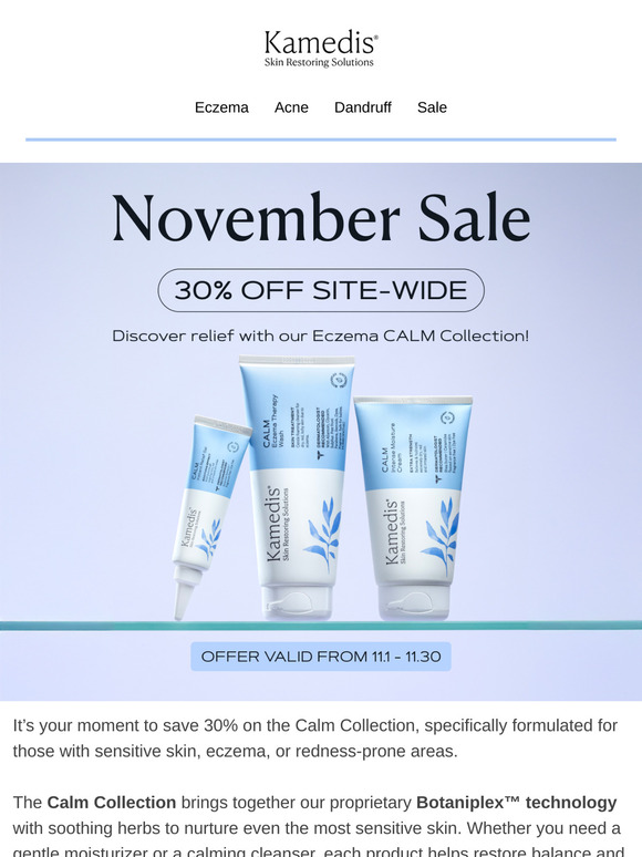 Calm, Cool, and 30% Off – Soothe Eczema & More