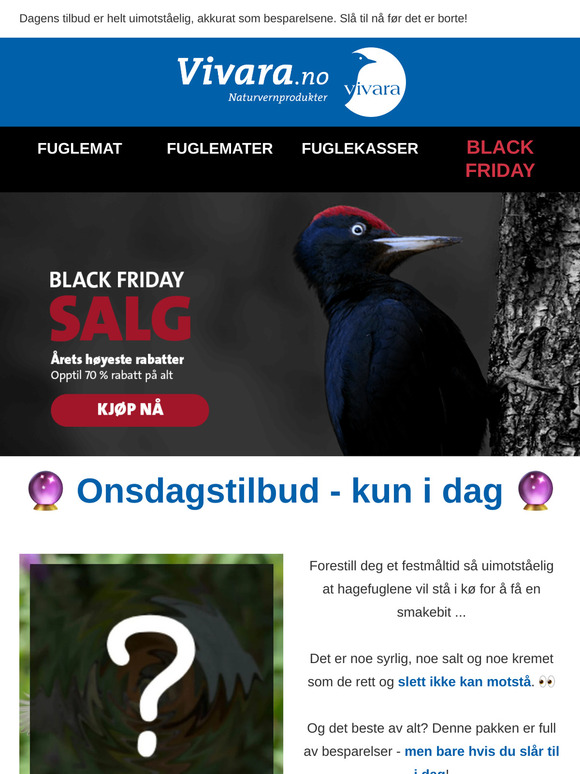 🖤 Black Week - Dagens mystiske tilbud venter!