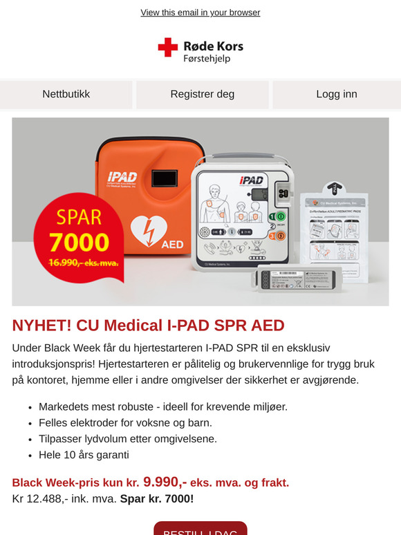 Hjertestarter til Black Week-pris 🖤