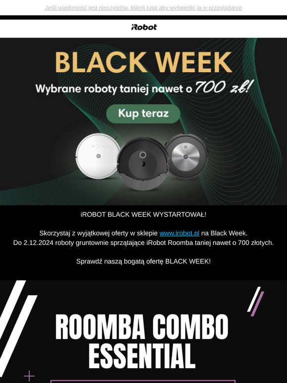 iRobot Roomba taniej nawet o 700 zł! 💥