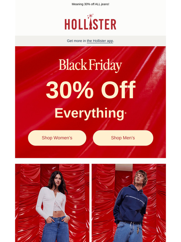 Hollister black friday deals