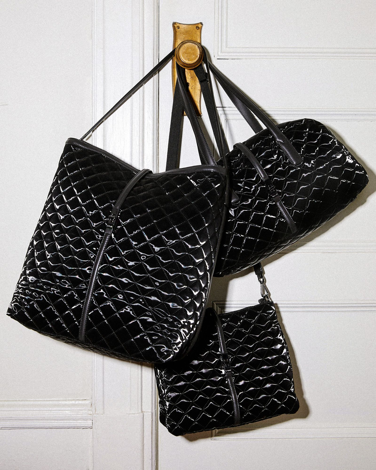Black Liquid quilted Astor Collection