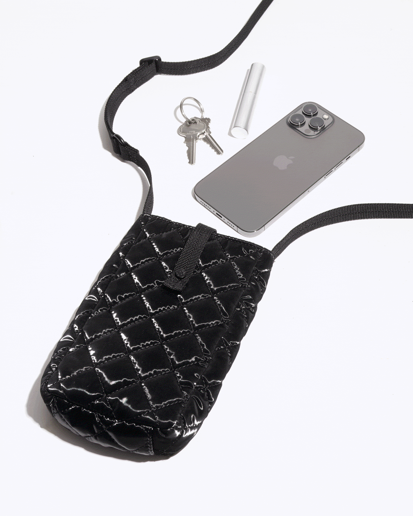 Free Black Liquid Phone Crossbody