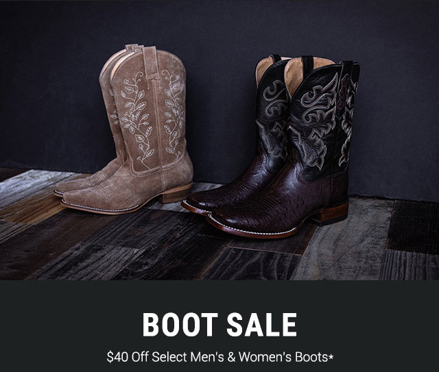 Boots & Apparel - Shop Now »