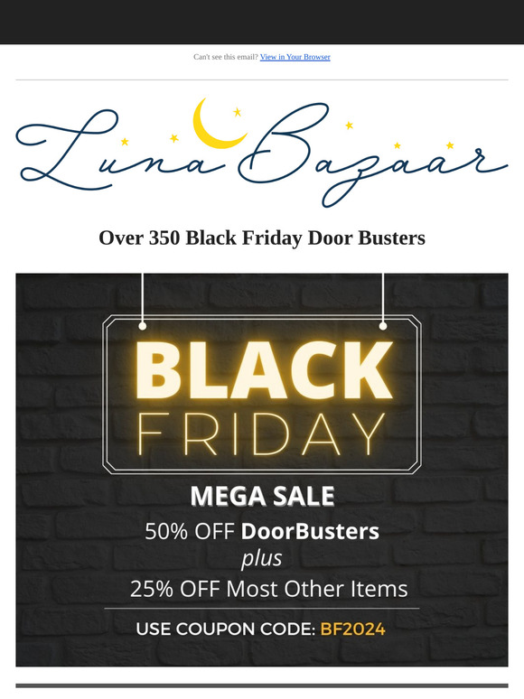 ⚫ Over 350 Black Friday Doorbusters Activated ⚫