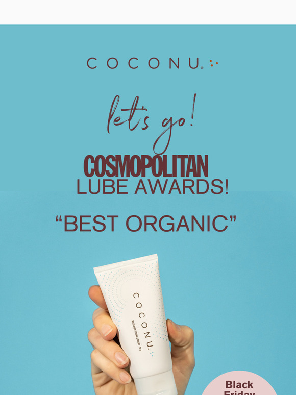 Cosmo Lube Awards - Best Organic Lubricant! 🏆