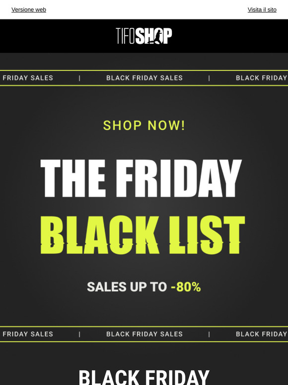 BLACK FRIDAY BASKET: SCONTI FINO AL 80%!