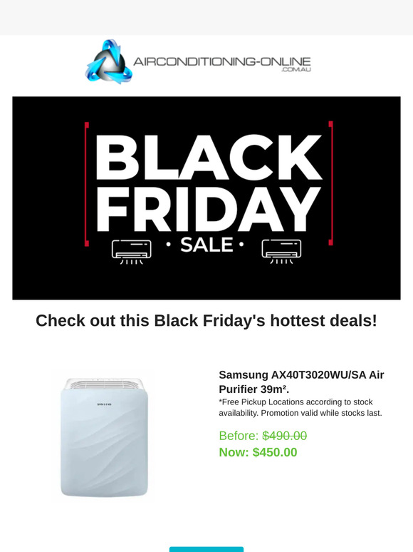Unmissable Black Friday Air Conditioning Deals – Save Big Before They're Gone! 🏷️❄️
