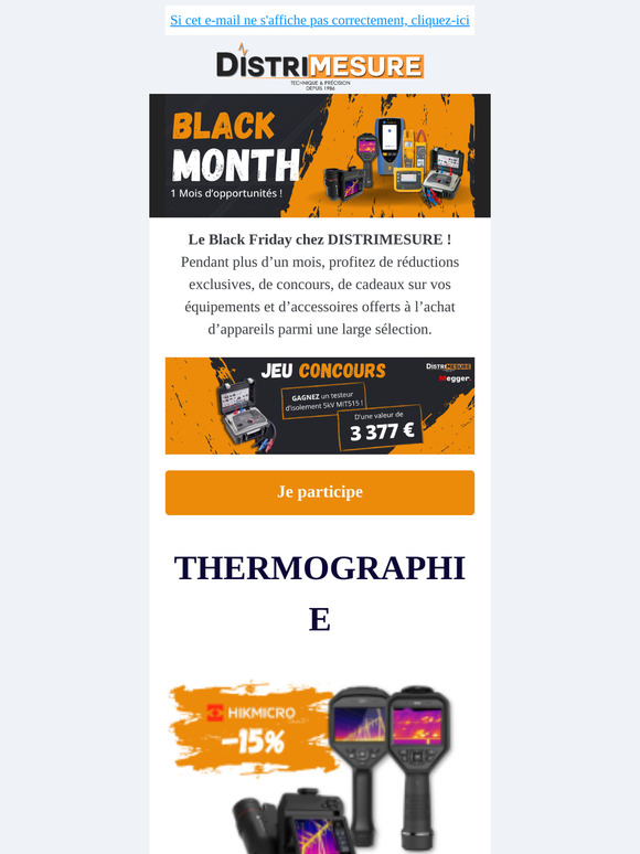 DISTRIMESURE prolonge le Black Friday!