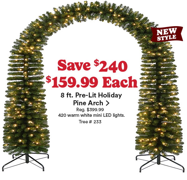 Holiday pine arch