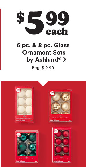 glass ornaments