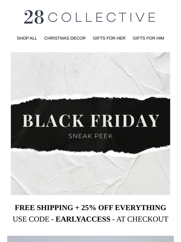 Early Access to Black Friday Savings