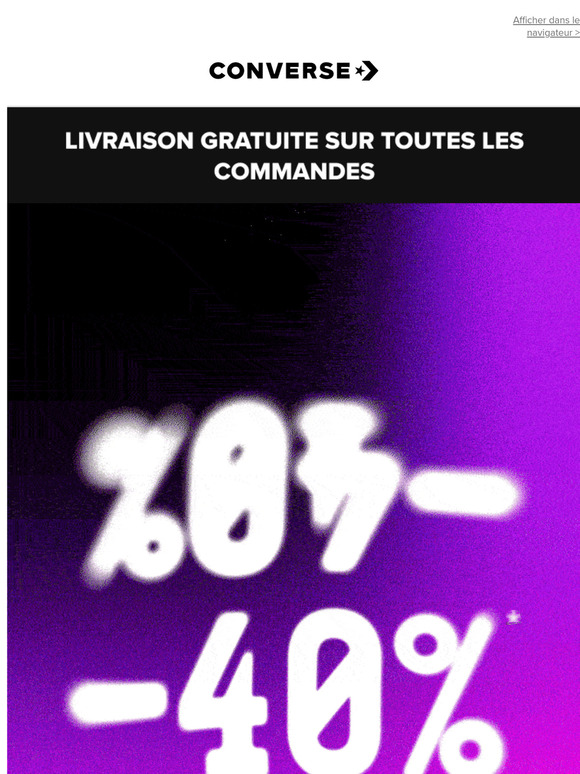 Tu es prioritaire : jusqu'à -40 % sur tout le site*