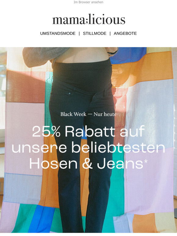 25% Rabatt auf unsere beliebtesten Hosen & Jeans👖