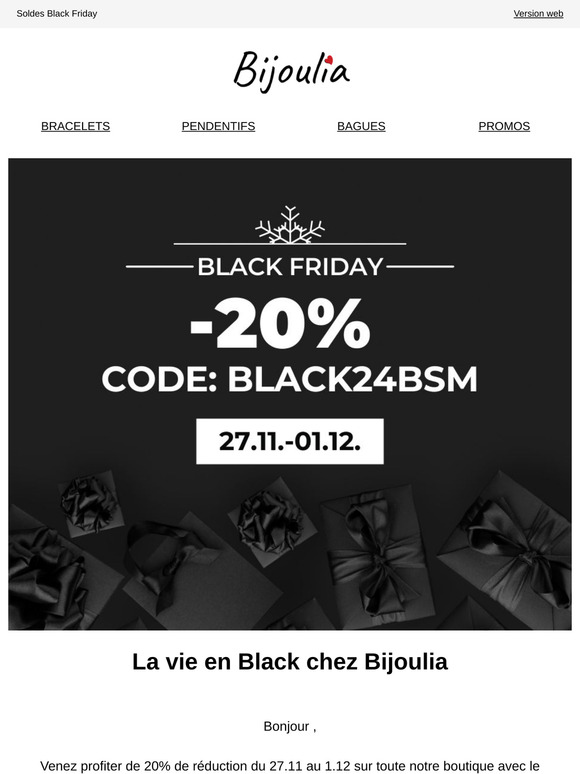 Ne ratez pas nos soldes Black Friday ! ⏰