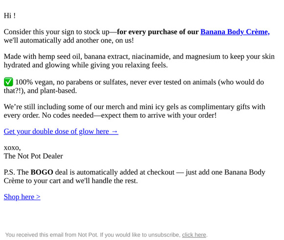 banana crème bogo (+ secret freebies) 🍌🎁