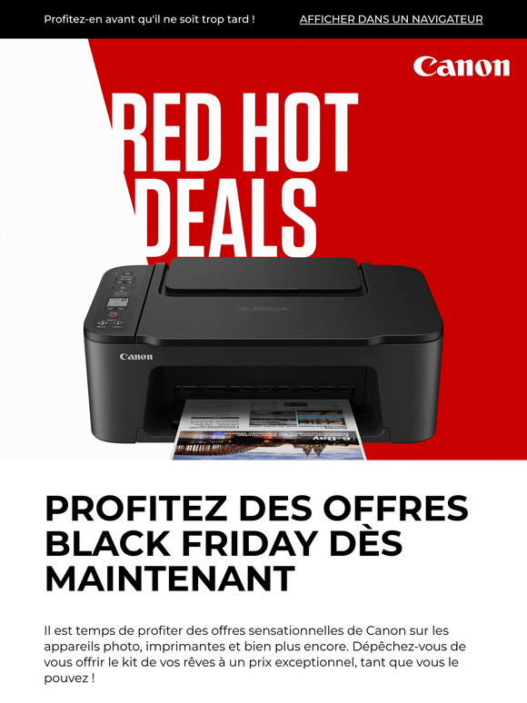📸 Les offres sensationnelles de Canon sont là