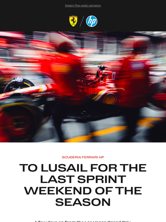 To Lusail for the last Sprint weekend of the season