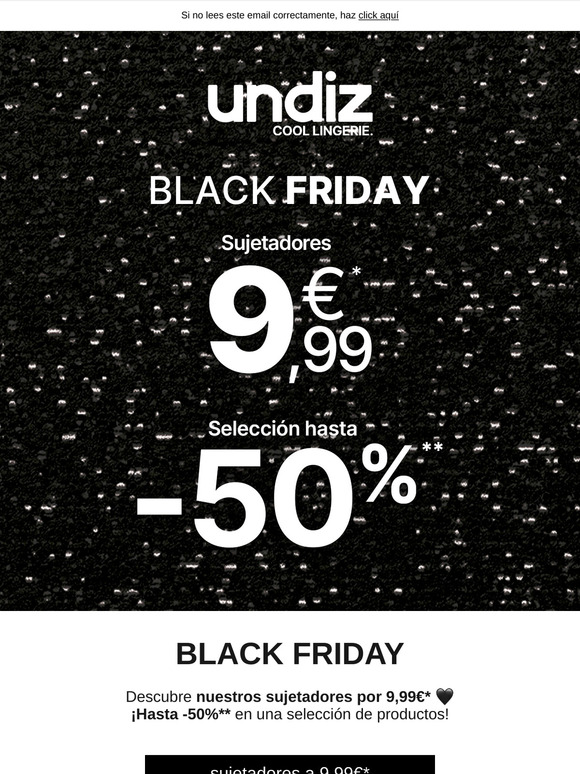 Black Friday: ¡Sujetadores a 9,99€*! 💣