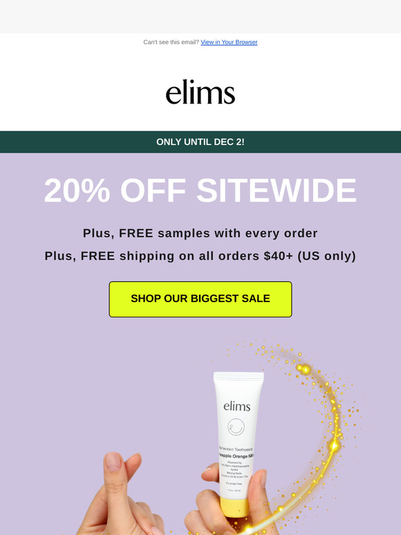Black Friday Blowout: 20% Off!