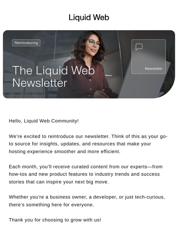 Welcome to our new and improved newsletter ✨