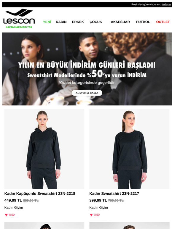 Sweatshirt  %50’ye Varan İndirim