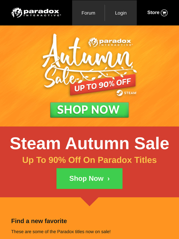 Up To 90% Off During The Steam Autumn Sale
